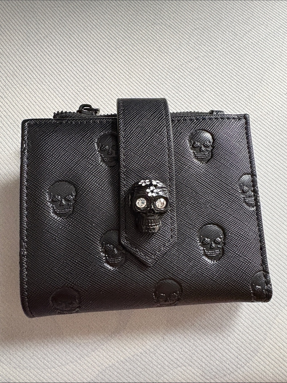 Betsey Johnson Skull Fold Wallet